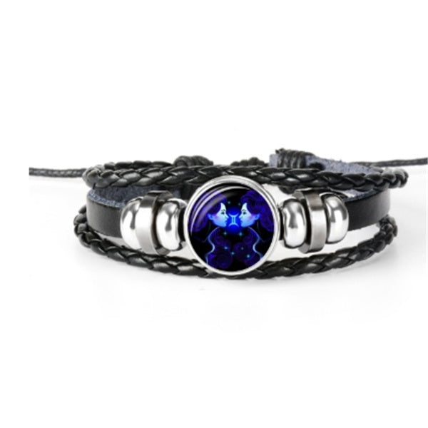 Zodiac Constellation Bracelet – Braided Unisex Wristband