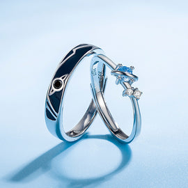 925 Silver Couple Rings UK