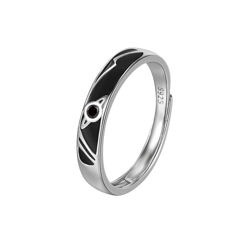 Exclusive Silver Dream Planet Couple Rings – Fashion Unisex Ring Set
