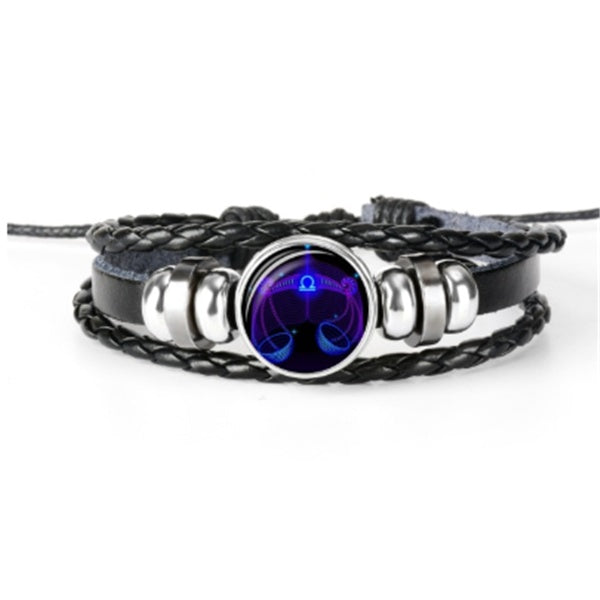 Zodiac Constellation Bracelet – Braided Unisex Wristband