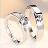 Silver Couple Ring Set UK
