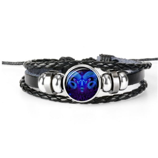 Zodiac Constellation Bracelet – Braided Unisex Wristband
