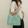 Women’s Large Capacity Canvas Tote & Crossbody Bag – Multi-Pocket Waterproof Messenger Mommy Bag