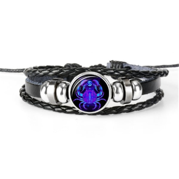 Zodiac Constellation Bracelet – Braided Unisex Wristband