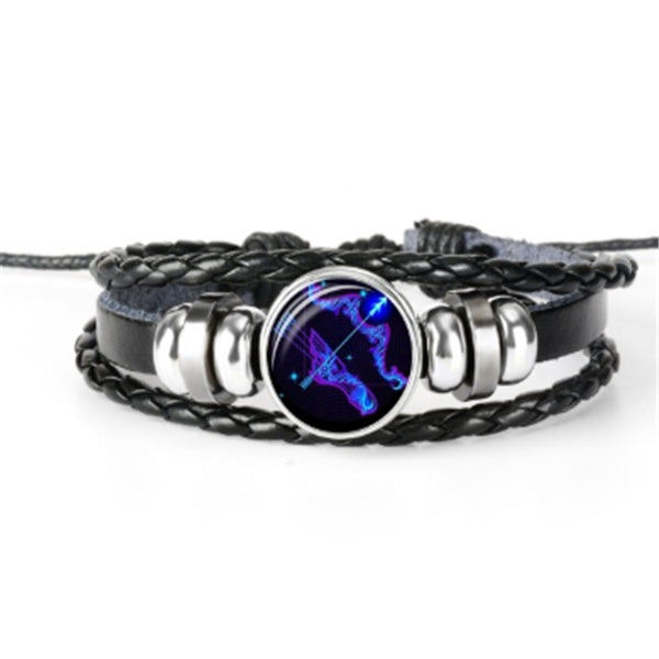 Zodiac Constellation Bracelet – Braided Unisex Wristband