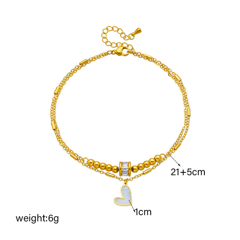 Love Heart Anklet UK