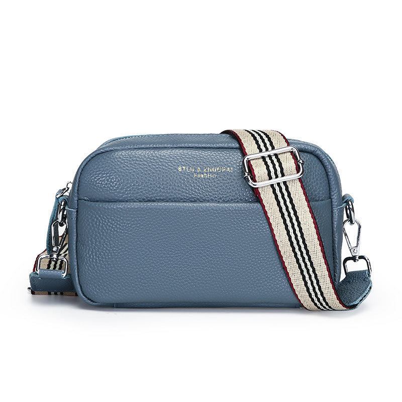 Women’s Top-Layer Cowhide Small Square Shoulder & Messenger Bag – Premium Leather Crossbody Purse