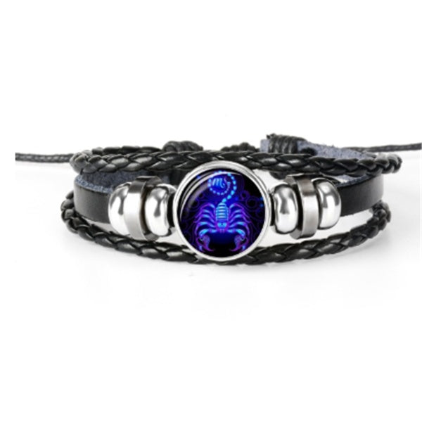 Zodiac Constellation Bracelet – Braided Unisex Wristband