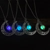 Luminous Moon Pendant Necklace UK