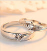 Silver Couple Ring Set UK