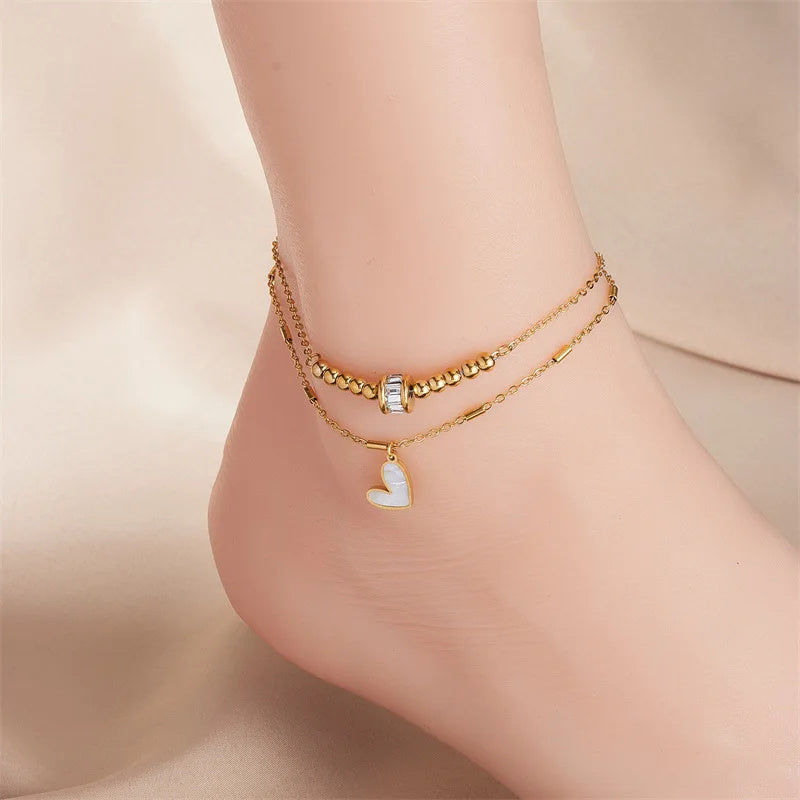 Love Heart Anklet UK