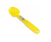 LCD Digital Spoon Scale UK in bright yellow, featuring a wide LCD display for accurate cooking measurements.