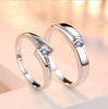 Silver Couple Ring Set UK