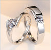 Silver Couple Ring Set UK