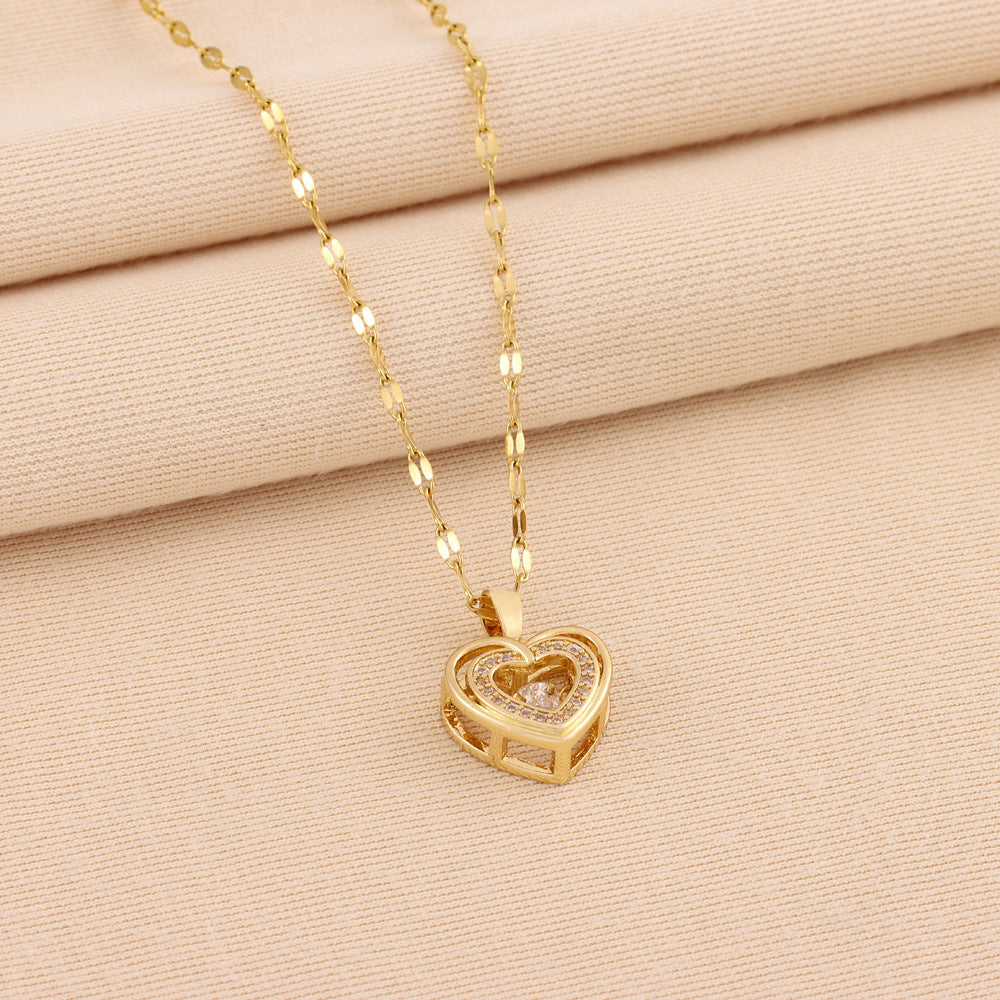Double Layer Love Necklace UK