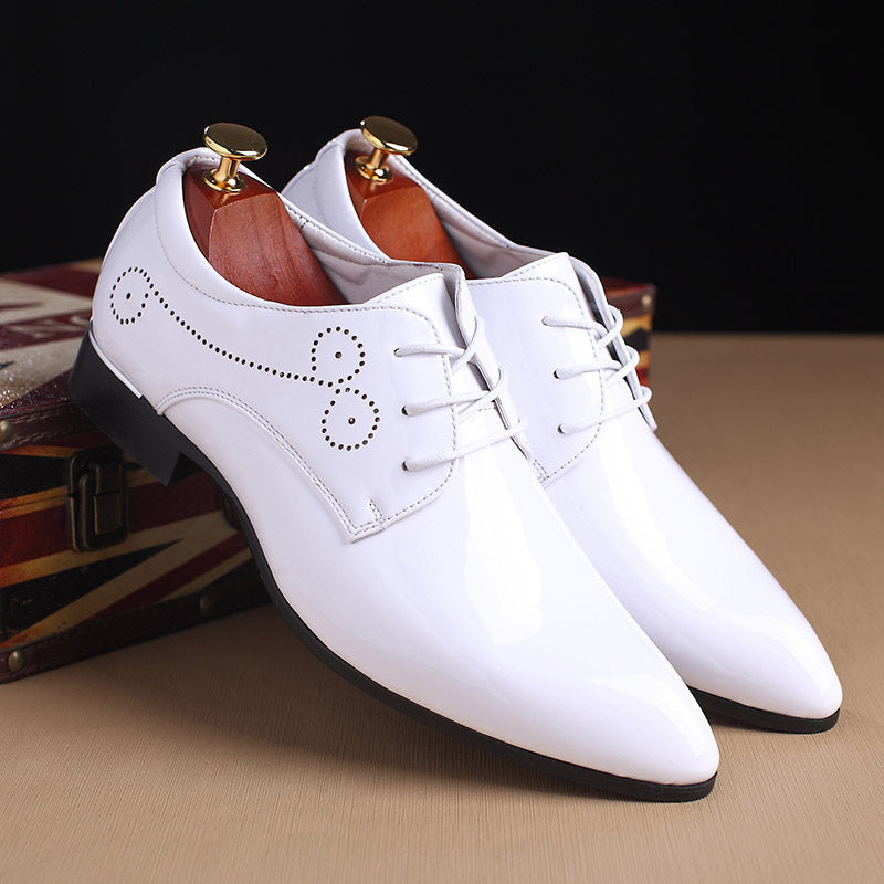 Men’s Cowhide Leather Slip-On Business Casual Shoes