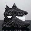 Men’s Wave-Sole Fashion Sport Sneakers – Cool 3D Outsole Trainers