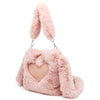Women’s Fluffy Plush Tote & Shoulder Bag – Top-Handle Winter Handbag Comfort Style