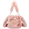 Women’s Fluffy Plush Tote & Shoulder Bag – Top-Handle Winter Handbag Comfort Style