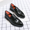 Men’s Tassel Leather Loafers – Classic Dress Shoes for Wedding & Business