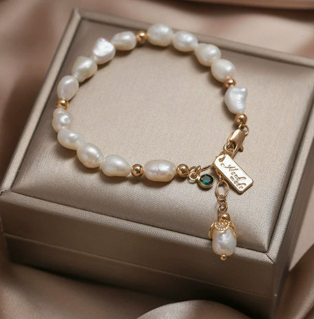 Zircon and Pearl Bracelet UK