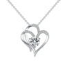 Zircon Double Love Necklace UK