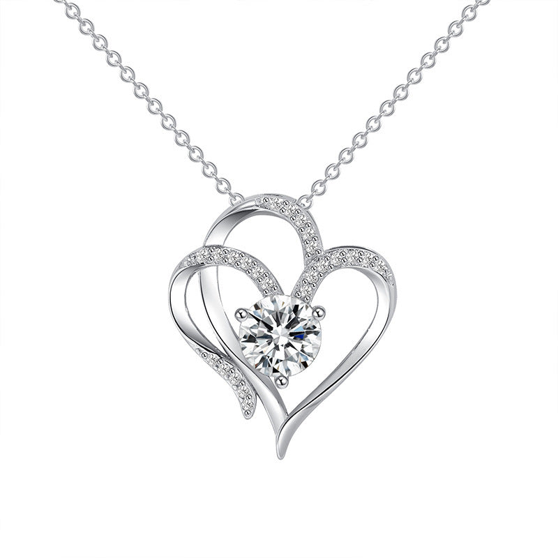 Zircon Double Love Necklace UK