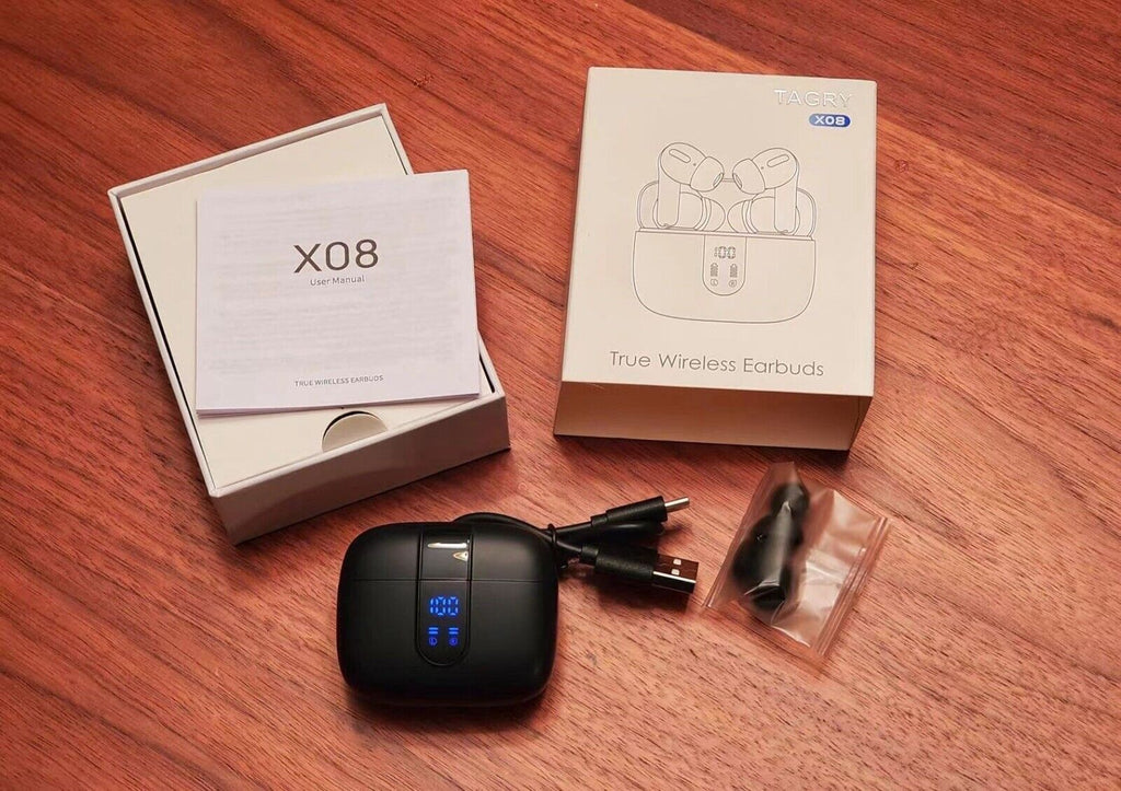 Wireless Bluetooth 5.3 Earbuds | Waterproof Noise-Cancelling Headphones with Charging Case