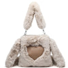 Women’s Fluffy Plush Tote & Shoulder Bag – Top-Handle Winter Handbag Comfort Style