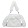 Women’s Fluffy Plush Tote & Shoulder Bag – Top-Handle Winter Handbag Comfort Style